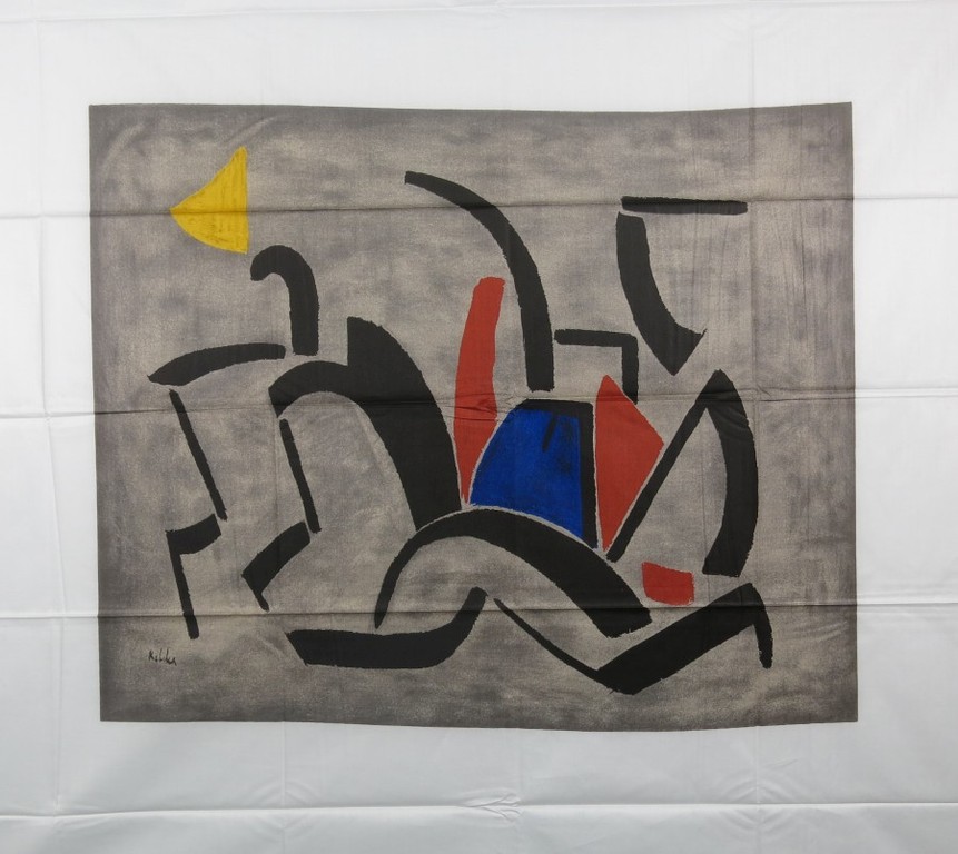 Toon Kelder: Zeefdruk op zijde, Composition kopen? Bied vanaf 40!