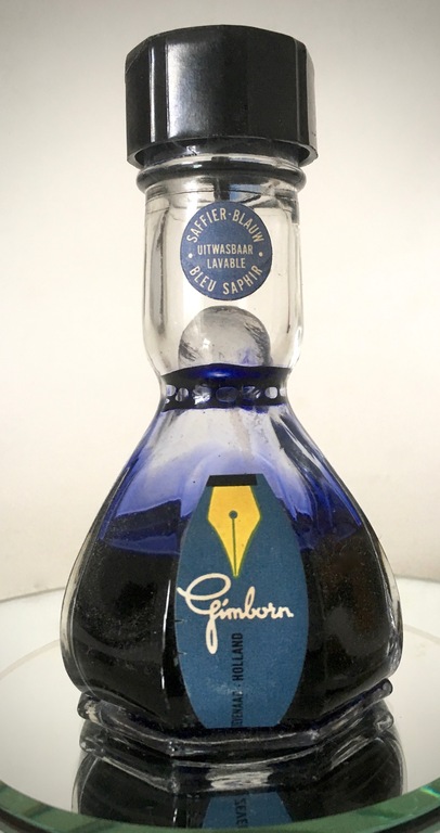 A.D. Copier - Gimborn inktfles langhals baby -1950's leerdam kopen? Bied vanaf 9!