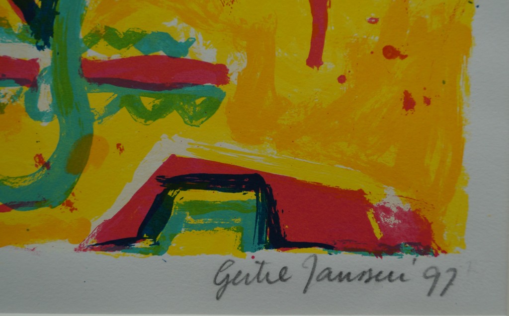 Gertie Janssen - Labyrinth I - gesigneerde zeefdruk - 1997 - 60 ex. kopen? Bied vanaf 1!