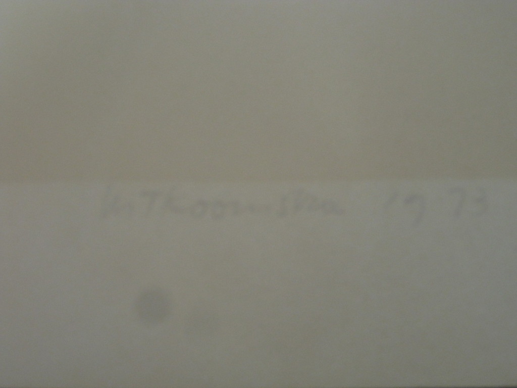 Metten Koornstra - lithografie "man bij huis" gesigneerd 1973 kopen? Bied vanaf 1!