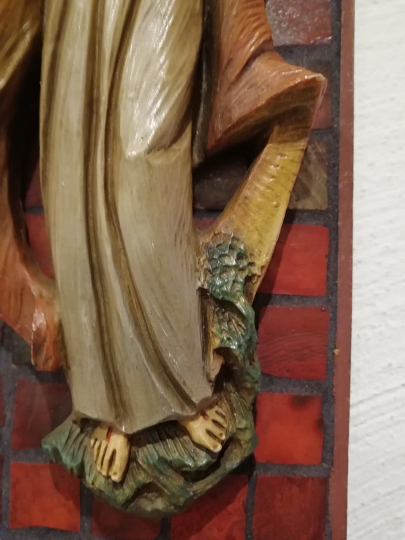oud religieus wand stuk- periode 1950 - 1960 - mozaik belegd kopen? Bied vanaf 15!