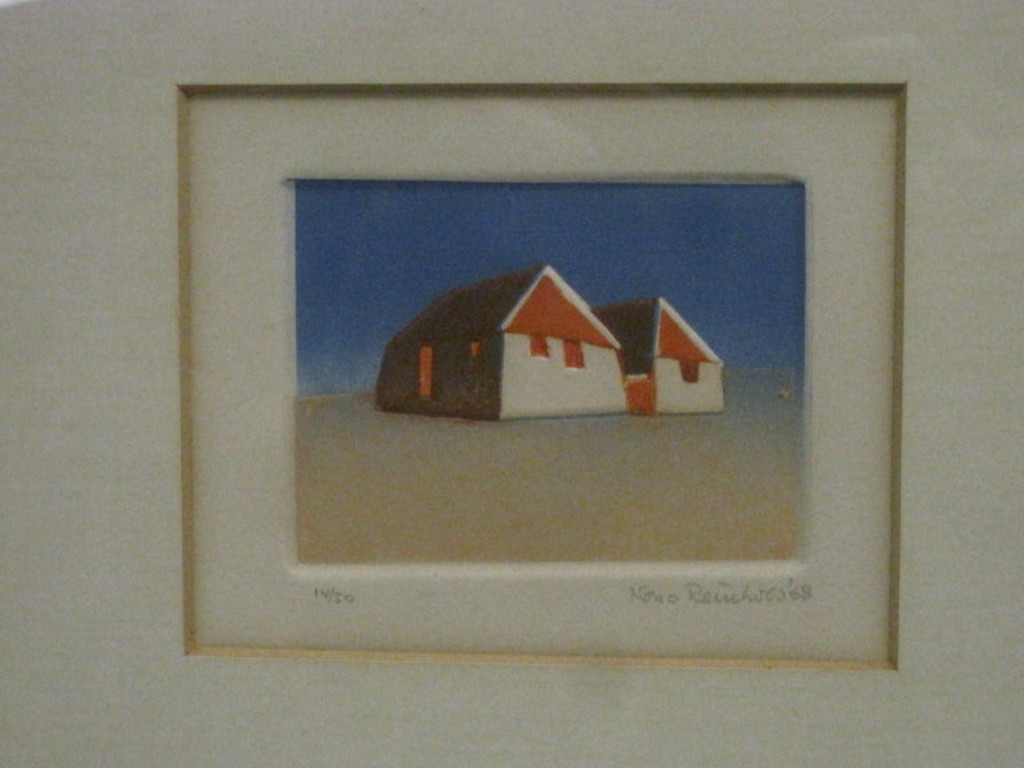 Nono Reinhold (1929-) zeldzaam relief ets "zomerhuizen" gesigneerd 1968 kopen? Bied vanaf 1!
