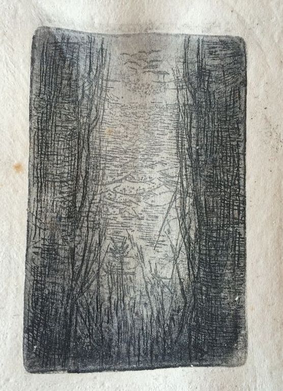 Bertus Jonkers, negen etsen op handgeschept papier. kopen? Bied vanaf 600!