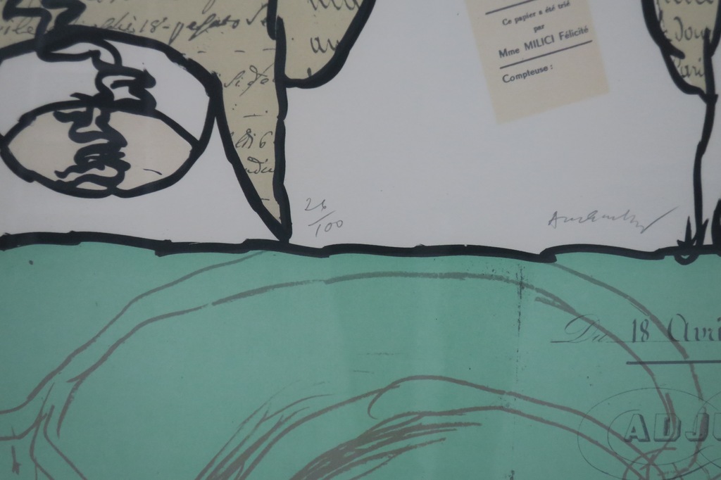 Pierre Alechinsky: Litho, Transport d'objects - Ingelijst kopen? Bied vanaf 250!