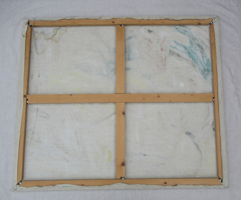 Lindy de Jong, Groot olieverf op doek, Zonder titel kopen? Bied vanaf 150!