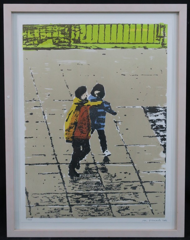 Koen Vermeule: Zeefdruk, Z.T. (2) - Ingelijst verkocht voor € 80!