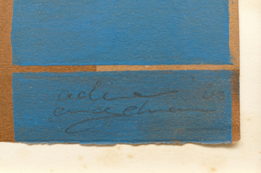 Adine Engelman - Geometrisch abstracte composities - Monotype kopen? Bied vanaf 100!