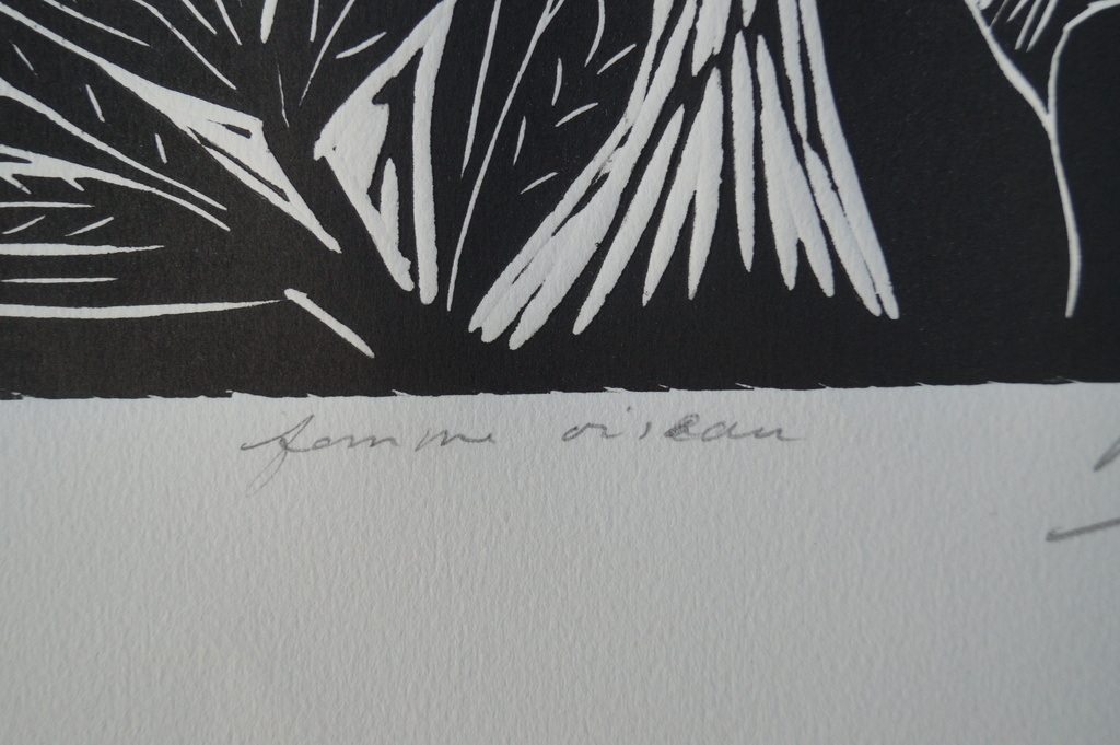 John Lie a Fo - femme oiseau - gesigneerde zeefdruk - 30 ex. - 1994 kopen? Bied vanaf 1!