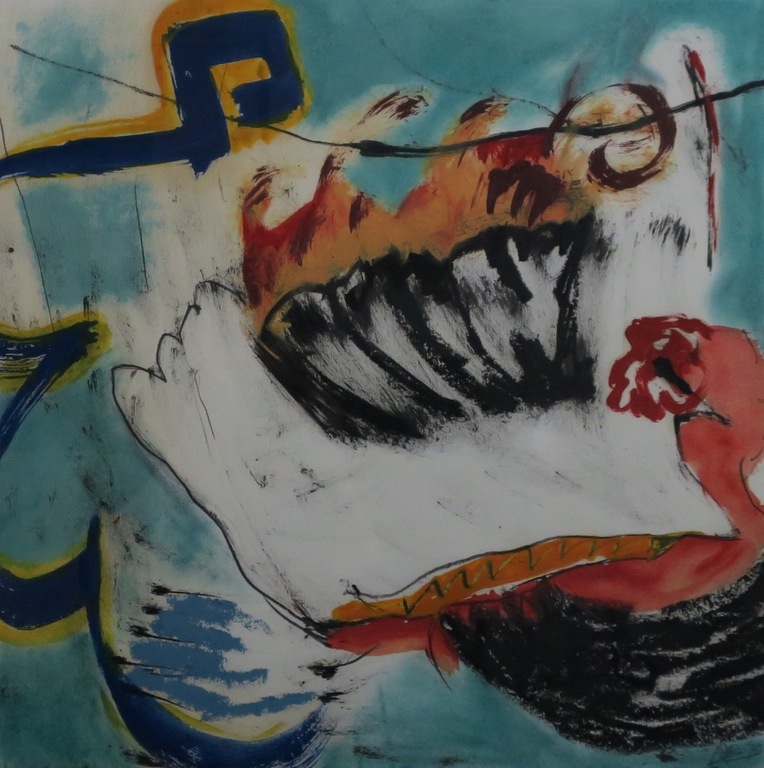 Nicola Rozemeijer: Gemengde techniek, Zonder titel - Ingelijst kopen? Bied vanaf 1!