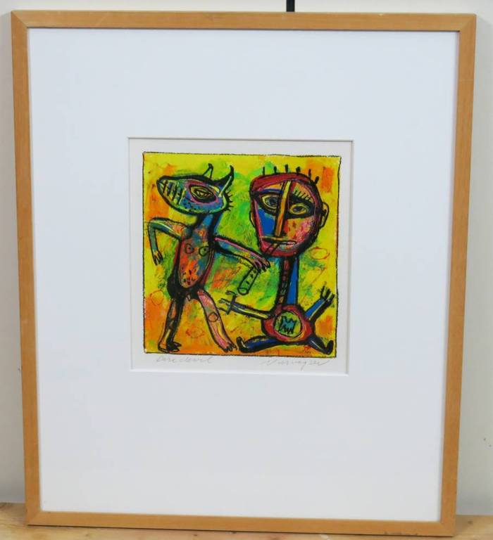 Henk Vierveijzer: Zeefdruk, Dare Devil - Ingelijst kopen? Bied vanaf 100!