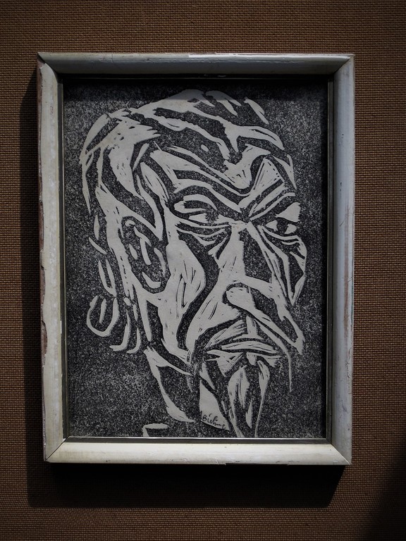 Kubistische Houtsnede "don Quichote" Herman Bieling "de Branding" periode gesign kopen? Bied vanaf 1!