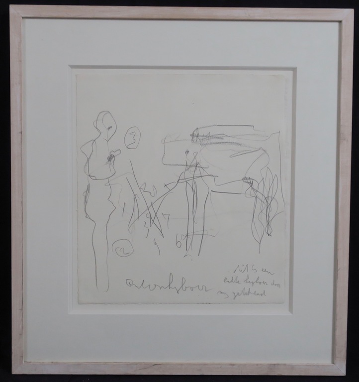 Anton Heyboer: Potloodtekening, Dit is een echte Heyboer door mij... - Ingelijst kopen? Bied vanaf 1!