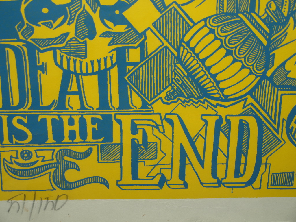 Henk Schiffmacher :  Zeefdruk – The End – Gesigneerd – 1992 kopen? Bied vanaf 50!