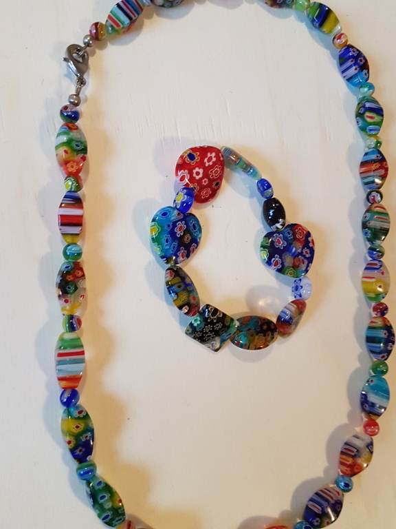 Ketting en armband Le murrine veneziane lot kopen? Bied vanaf 3!