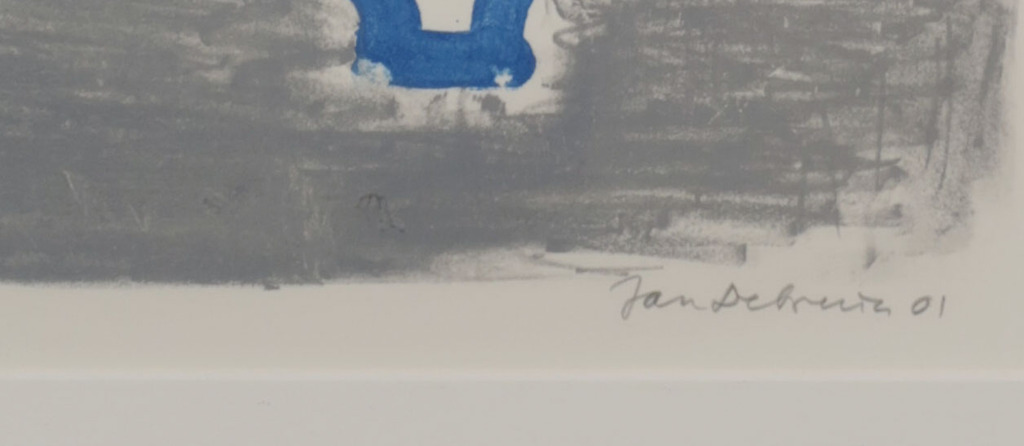 Jan de Bruin: Litho, Verlicht persoon - Ingelijst kopen? Bied vanaf 1!