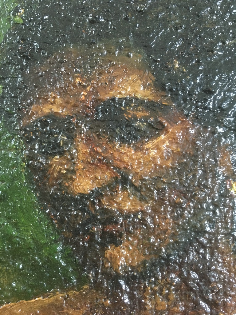 Onbekende Kunstenaar -  portret olieverf op doek (& landschap op paneel) kopen? Bied vanaf 1!