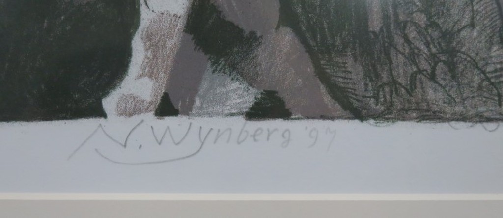 Nicolaas Wijnberg: Litho, Le chapeau de Cezanne - Ingelijst kopen? Bied vanaf 80!
