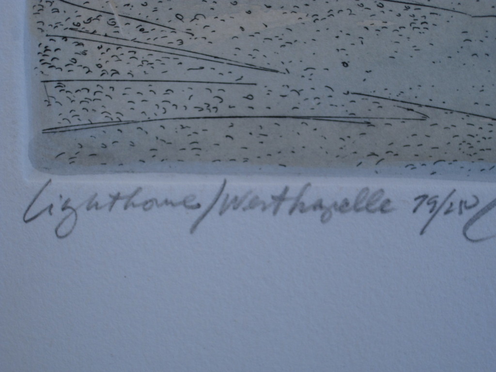 Leuke gesigneerde Kleurenlitho "Vuurtoren 't Hoge Licht Westkapelle Zeeland"  kopen? Bied vanaf 1!