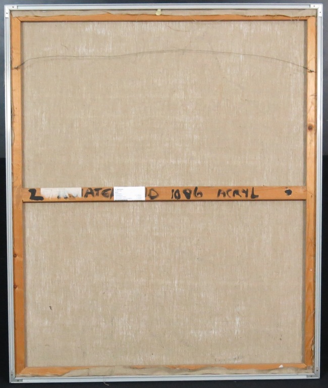 Onbekend gesigneerd: Acryl op doek, Zonder titel - Ingelijst kopen? Bied vanaf 1!