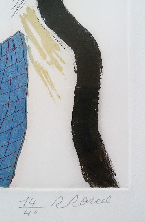 Roger Raveel - Giotto, aquatint ets (prachtig ingelijst) kopen? Bied vanaf 500!