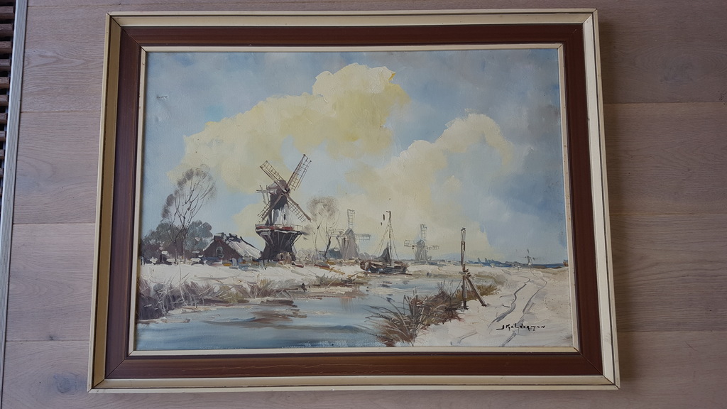 Jan Kelderman (1914-1990) - olie op doek, gesigneerd kopen? Bied vanaf 1!