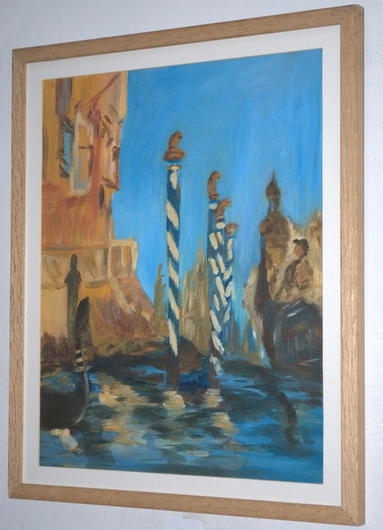 Aquarel/gouache van VENETiË--mooi ingelijst kopen? Bied vanaf 35!