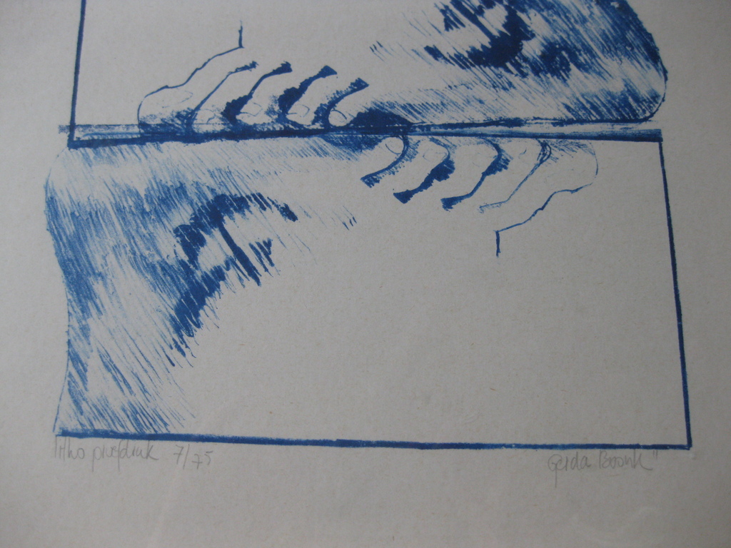 Litho / proefdruk van Gerda Boonk - oplage kopen? Bied vanaf 1!