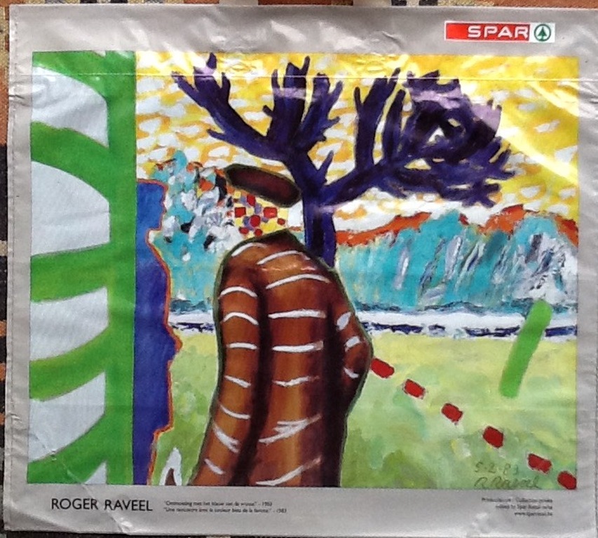 Jules Deelder en Roger Raveel, 2 kunst tassen, plastic kopen? Bied vanaf 10!