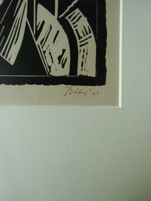 PASSANTE  //  HOUTSNEDE VAN HERMAN BIELING kopen? Bied vanaf 100!