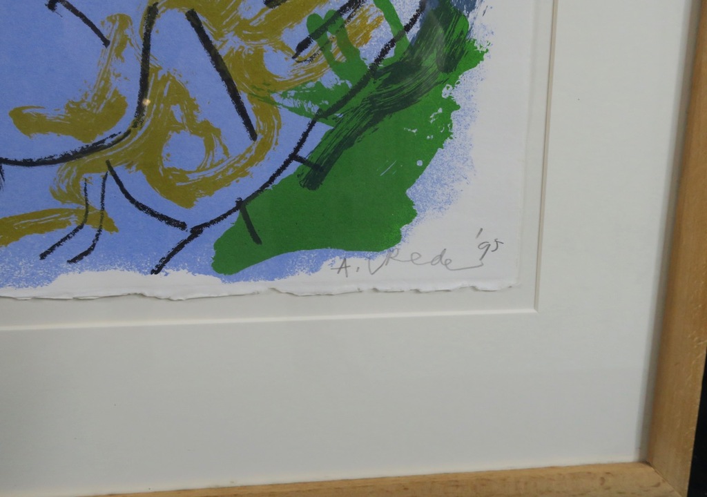 Anton Vrede: Litho, Stepping out - Ingelijst kopen? Bied vanaf 40!