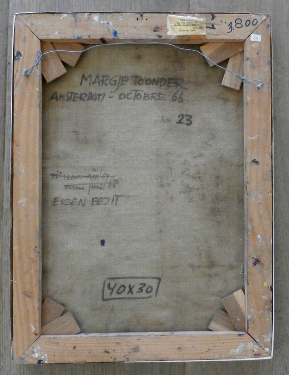 Margje toonder - schilderij uit haar eigen collectie - 1966 kopen? Bied vanaf 75!