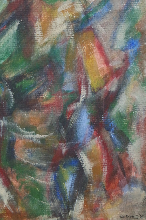 Ton Pape (1916 - 2003) - gouache - abstracte compositie VII kopen? Bied vanaf 65!