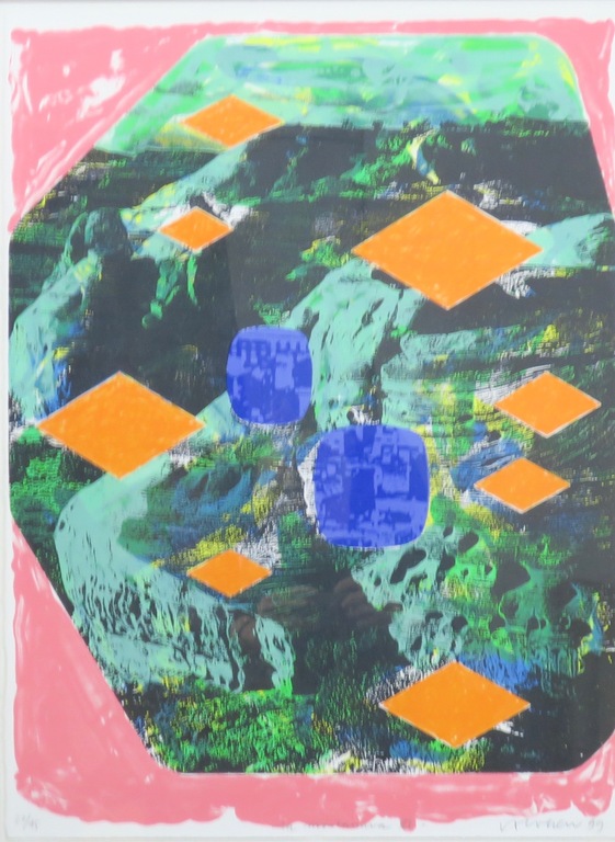 Jelis van Dolderen: Zeefdruk, La montanara - Ingelijst kopen? Bied vanaf 35!