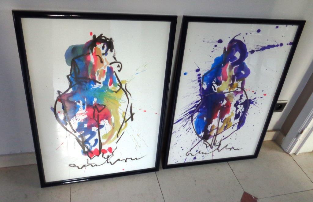 Anton HEYBOER / aquarellen / danseressen verkocht voor € 550!