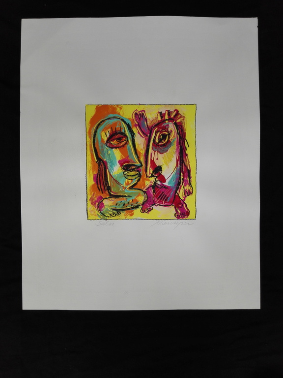 Henk Vierveijzer, origineel op papier, Titel: Salsa verkocht voor € 80!