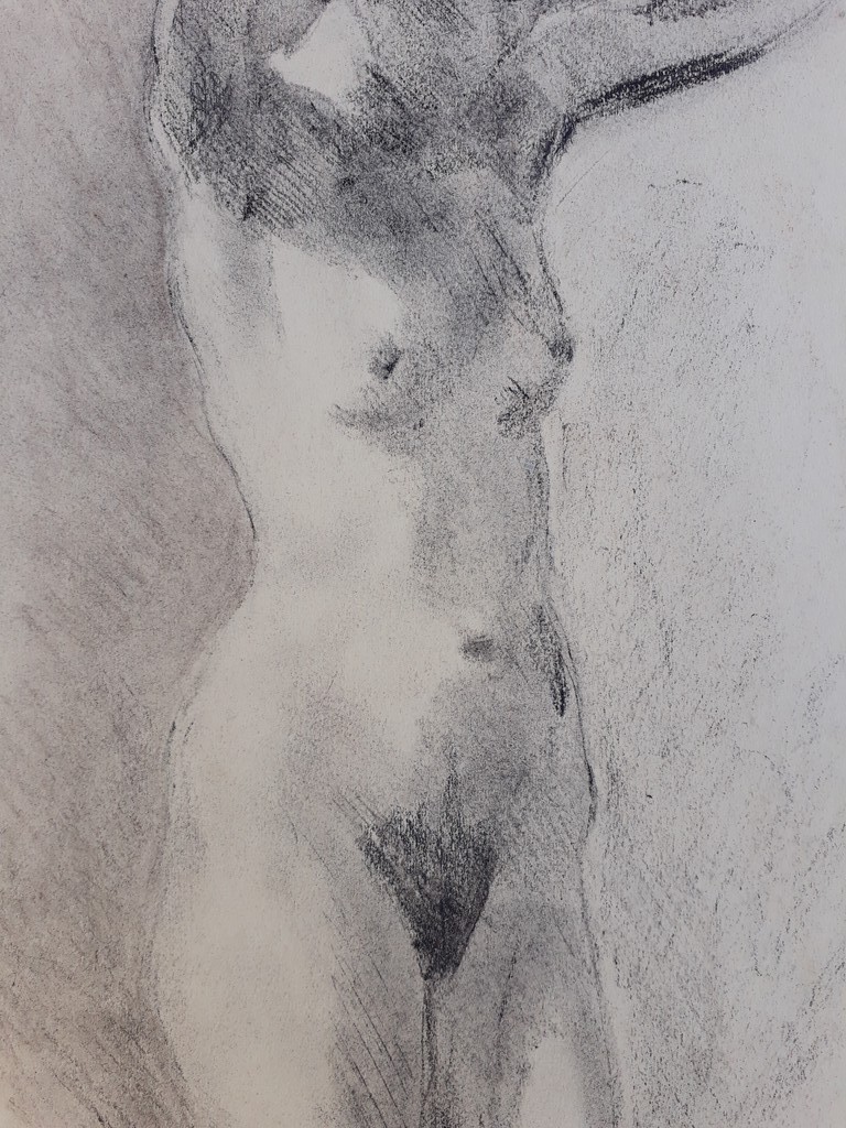 Onbekende kunstenaars, tekeningen/studies (3) naakt z.j.  kopen? Bied vanaf 1!