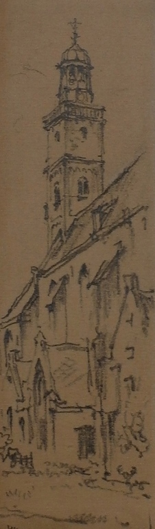 Hendrikus IJkelenstam - potloodtekening kopen? Bied vanaf 10!