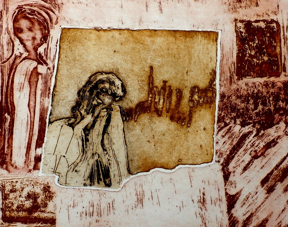 Jan Montyn - ets; De nieuwe mens (Interior Cambodga II) - 1994 kopen? Bied vanaf 150!