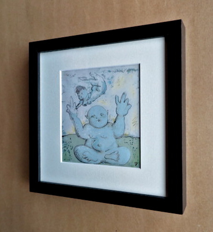 Jef van Tuerenhout - ‘What is on your mind’- Kleurenlitho -gesigneerd -ingelijst kopen? Bied vanaf 1!