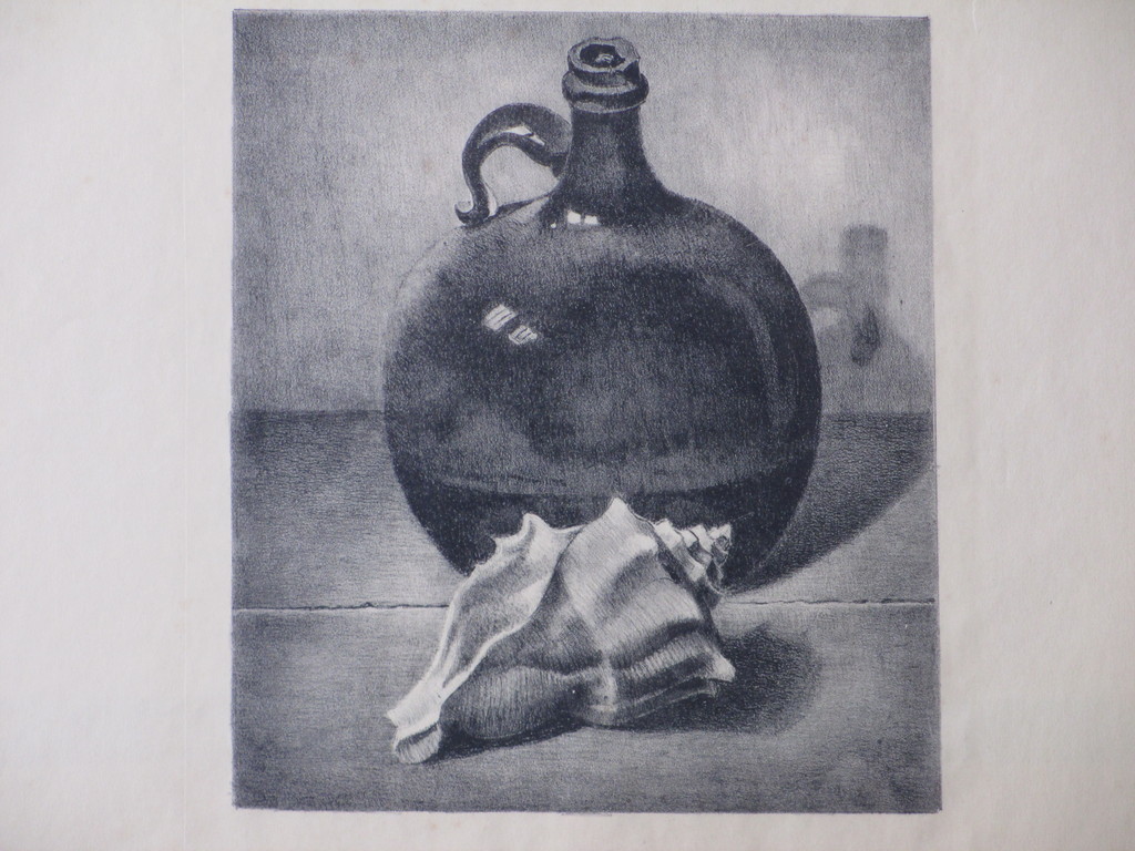 Toon van de Muysenberg, Stilleven met schelp, Litho kopen? Bied vanaf 1!