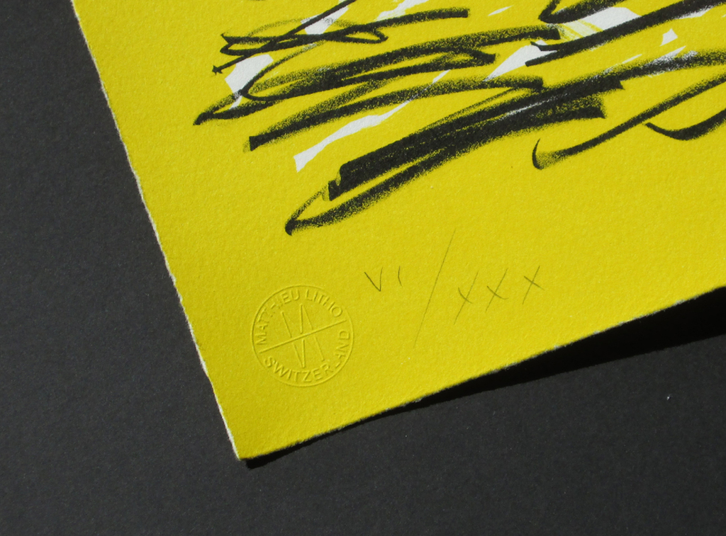 Carlo Pizzichini - Composition yellow - litho, gesigneerd, oplage XXX kopen? Bied vanaf 79!