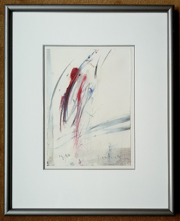 Peter Schenk - Abstract, gemengde techniek (mooi ingelijst) kopen? Bied vanaf 90!