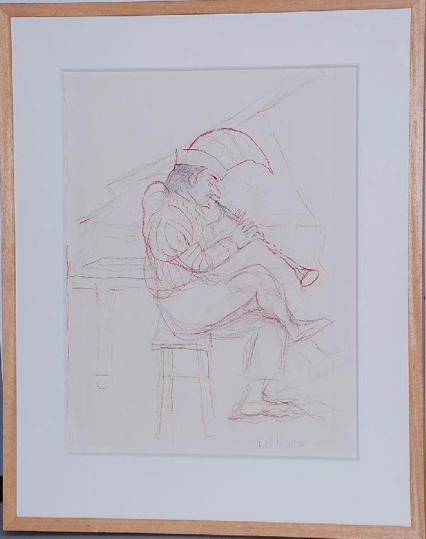 Aat Veldhoen: Originele krijttekening kopen? Bied vanaf 275!