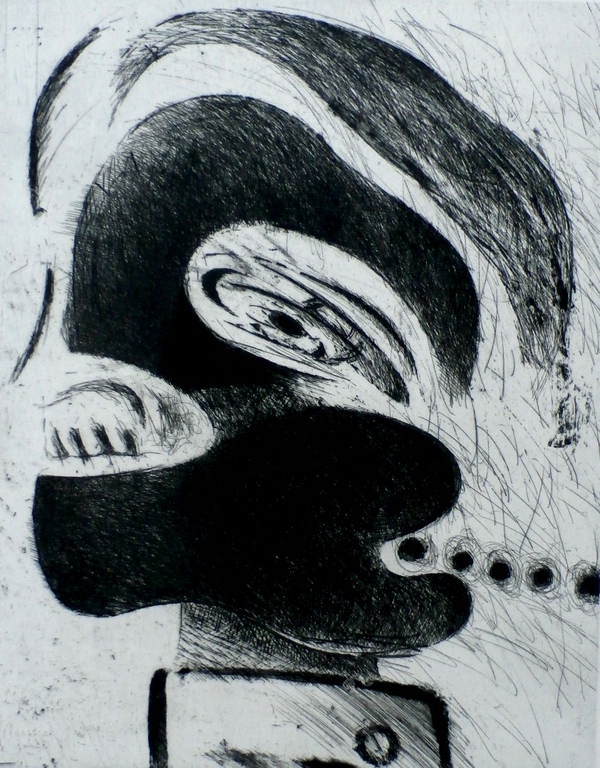 Martin Engelman - ets - 1969 verkocht voor € 55!