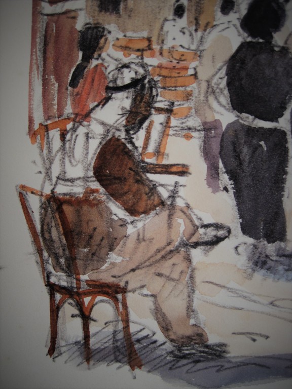 Zeldzaam mooi aquarel "markt Akko Israel" gesigneerd Frans Boers 1912-1987 kopen? Bied vanaf 1!