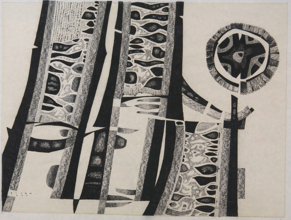 Onbekende kunstenaar: Krijttekening op Japans papier, Zonder titel kopen? Bied vanaf 1!