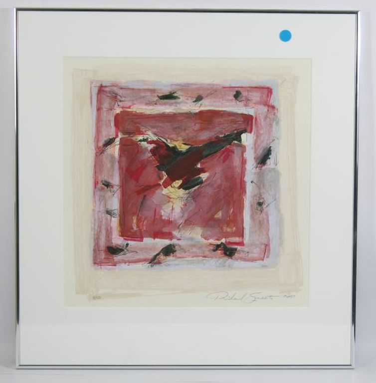 Richard Smeets, zeefdruk: Zonder titel - ingelijst verkocht voor € 40!