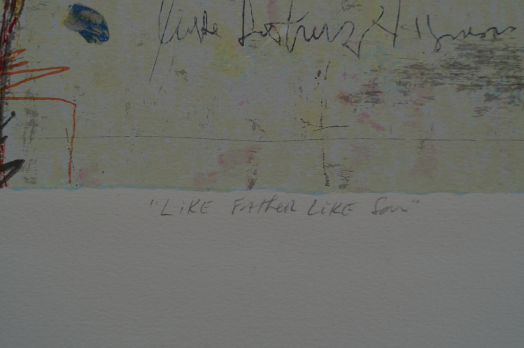 Cole Morgan - gesigneerde zeefdruk - Like father like son kopen? Bied vanaf 135!