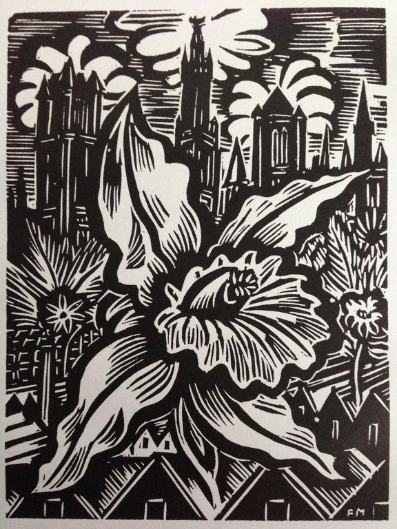 Frans Masereel - 3 houtsnedes - Mijn Vaderland verkocht voor € 35!