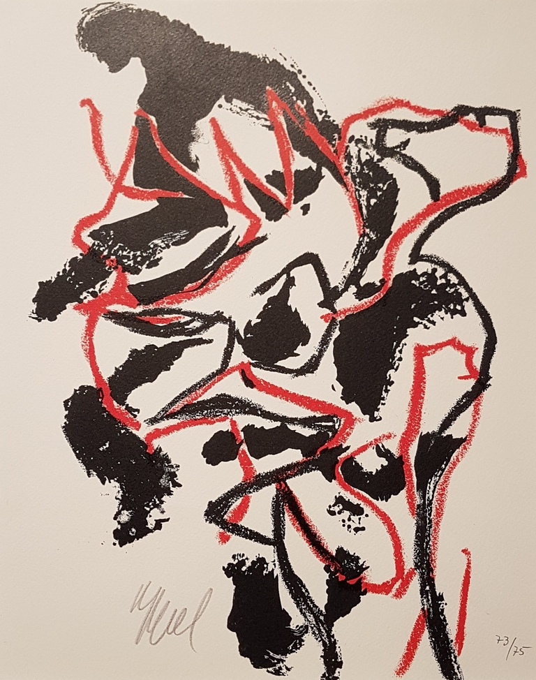 Karel Appel - Kleurenlitho - uit 'Unteilbares teil' - 1961 kopen? Bied vanaf 350!